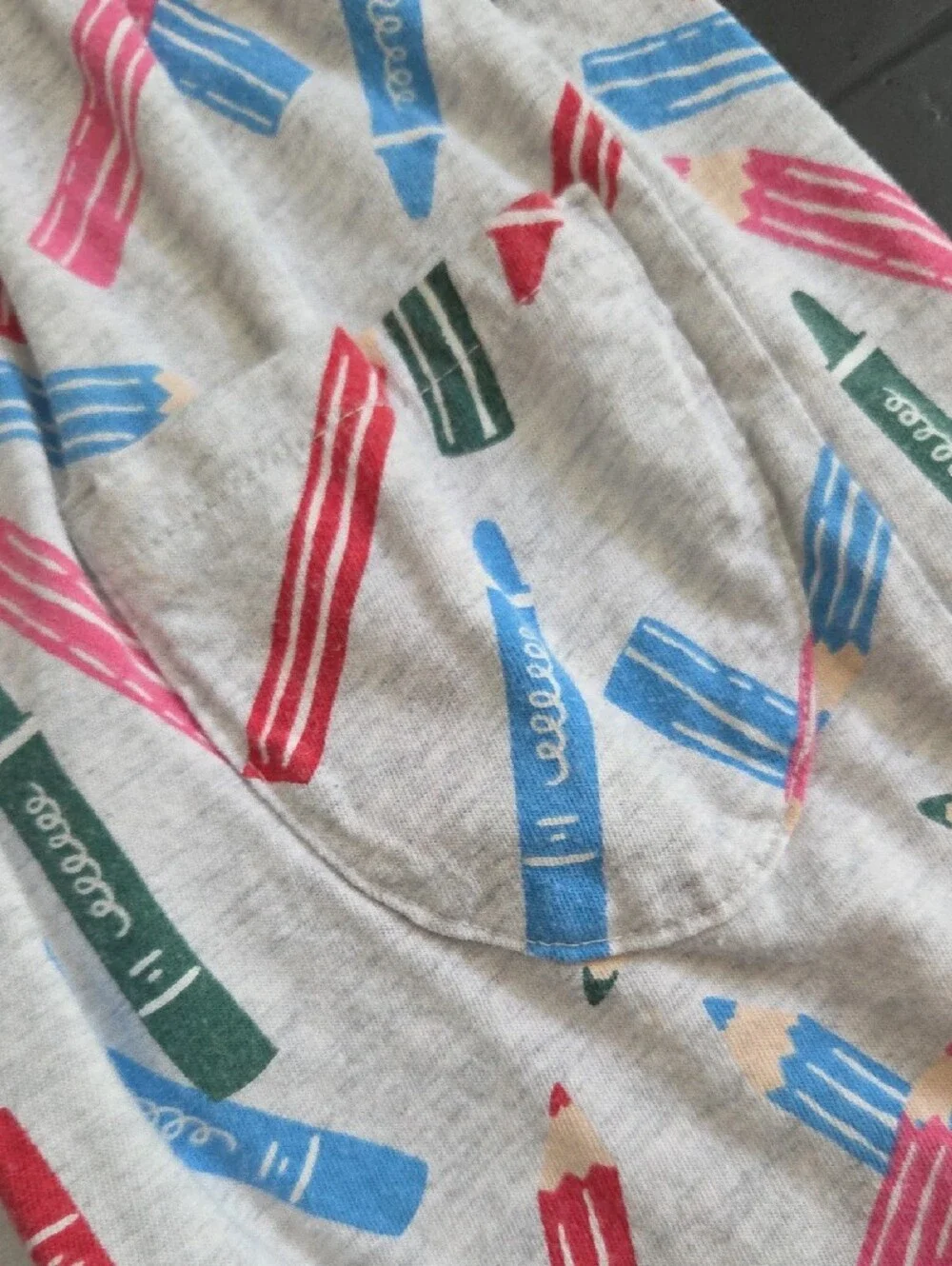 Old Navy Girls' Dresses in White Floral & Gray Crayon Print